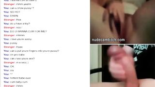 Closeup mutual masturbation on live web cam chat