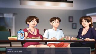 Summertime saga aunt and stepmom Part 3 (Deutsch sub)