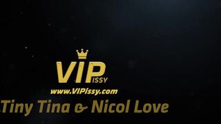 Bombshell Tiny Tina and Nicol Love Piss And Play