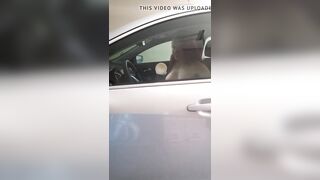 Fucking the car window