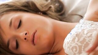 Sleeping soundly after a night of passion, Elle Alexandra, Malena Morgan, and Celeste Camgirl are