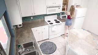 Haley Reed is grabbing herself some water when her stepbrother Jake Adams spies her in