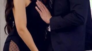 Alex Legend and Valentina Nappi are dressed in their evening best as they lock lips