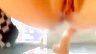 Monica Taylor Rides a Dildo and Squirts