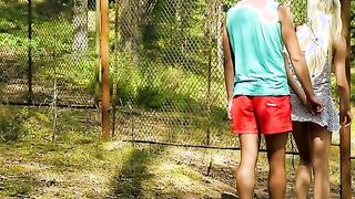 Luscious blonde Olivia Devine is bent on seduction when she leads Joko in the woods while shedding her clothes along