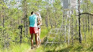 Luscious blonde Olivia Devine is bent on seduction when she leads Joko in the woods while shedding her clothes along