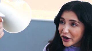 Trans Jade Venus fucks intern in public