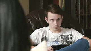 As Mindy enjoying an afternoon with her man Jason X, the sexy pretends to read a book as she's actually