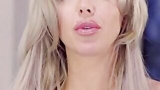 Rion King is inside bed chatting on the phone with a friend when his stepmom Nina Elle comes in his