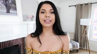 Slender Latina Gina Valentina took her stepbrother Tony's cell phone and texted his GF a message that he's been cheating