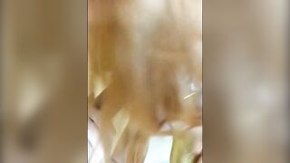 Redhead gf gives a head in bubble bath 3