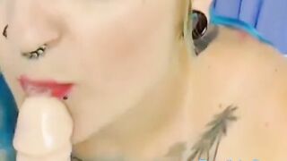 Dirty Tattoo Girl drink pee
