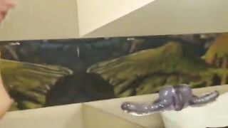 In the bathroom  02