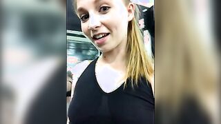 Cute blonde Ava Parker loves working out to keep her small tit body tight. Her booty looks crazy sexy Cutie inside leggings
