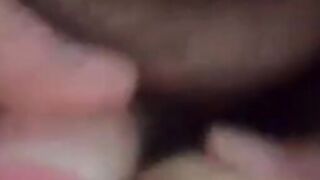 My buddy covers my cock with his cum !