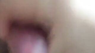 My buddy covers my cock with his cum !
