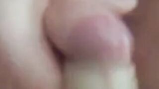 My buddy covers my cock with his cum !