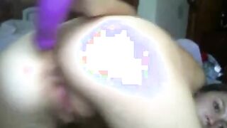 Nice chick on webcam with anal toy