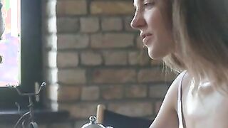 Kiere is dig a quiet day inside her kitchen when she hears a knock on