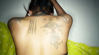 Guy oiling and fucking a Thai teens cunt 2