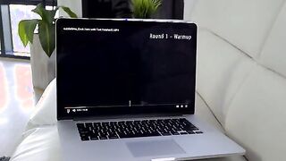T Stone is in the middle of a marathon masturbation session with the inspiration of