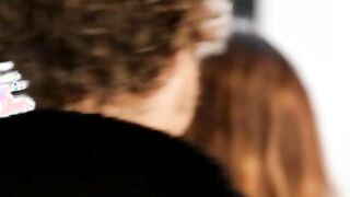 A simple kiss evolves into a goddess striptease as Alexis Venton uses her ample charms to coax her man Michael