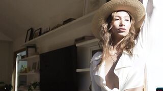 Middle Eastern model Dominique Lobito