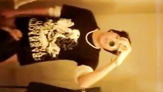 Asain girl gets big facial from her white bf