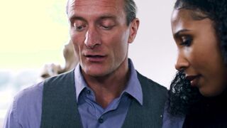 Lucky guy fucked two horny black MILFs