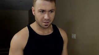Audrey Royal can't stop thrusting her hips so that her butt is into constant motion in its g-string and her