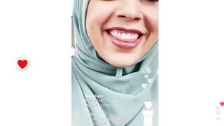 Creampie my big tits hijab stepmom on live stream