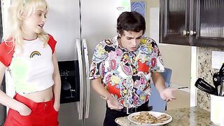 Fez finds Eric's jizz cookies from a previous episode and is enjoying them when Laurie