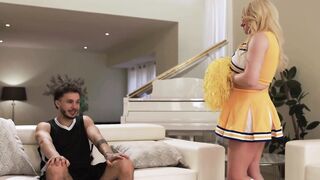 Stepmom cheers stepson up by sucking him