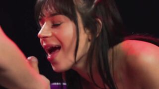 Shemale mistress Kasey Kei whips a teen