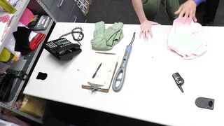Hot blonde teen thief caught stealing