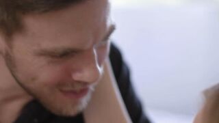 Handsome dude analed his busty TS wife