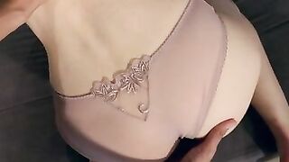 Matty is having a night of self indulgence. Dressed in her favorite sheer bra and