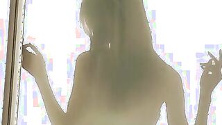 Gina Gerson does her morning stretches in front of a backlit screen, and then finds Kristof Cale asleep and unable