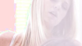 Alexis Adams and Scarlet Red are already in bed making out and flirting when they are joined by Van Wylde