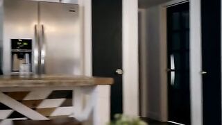 Silvia Saige has just stepped out of the shower and is taking the time to check herself out into the