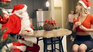 Cherie Deville is ready and waiting for her husband Sebastian Diox, who's dressed as Santa. This naughty elf is eager