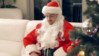 Cherie Deville is ready and waiting for her husband Sebastian Diox, who's dressed as Santa. This naughty elf is eager