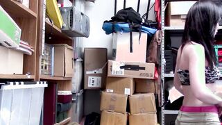 Pale skinned hot teen thief fucked hard