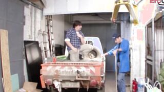German great titties amateur 19 year old fucks at construction site