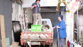 German great titties amateur 19 year old fucks at construction site