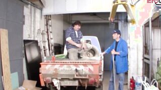 German great titties amateur 19 year old fucks at construction site