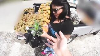 CARNEDELMERCADO - (Vick Valencia, Charles Gomez) - Gigantic Fake Titted Latina Bimbo
