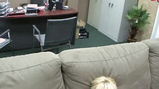 Thin blonde bitch pick up at the street from too