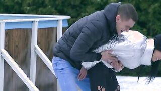 It's a rare snowy day into the American South, and Lexi Layo and Max Dior can't stay into when there's