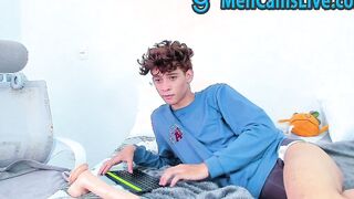 Beautiful Curly Teen masturbating Part 1